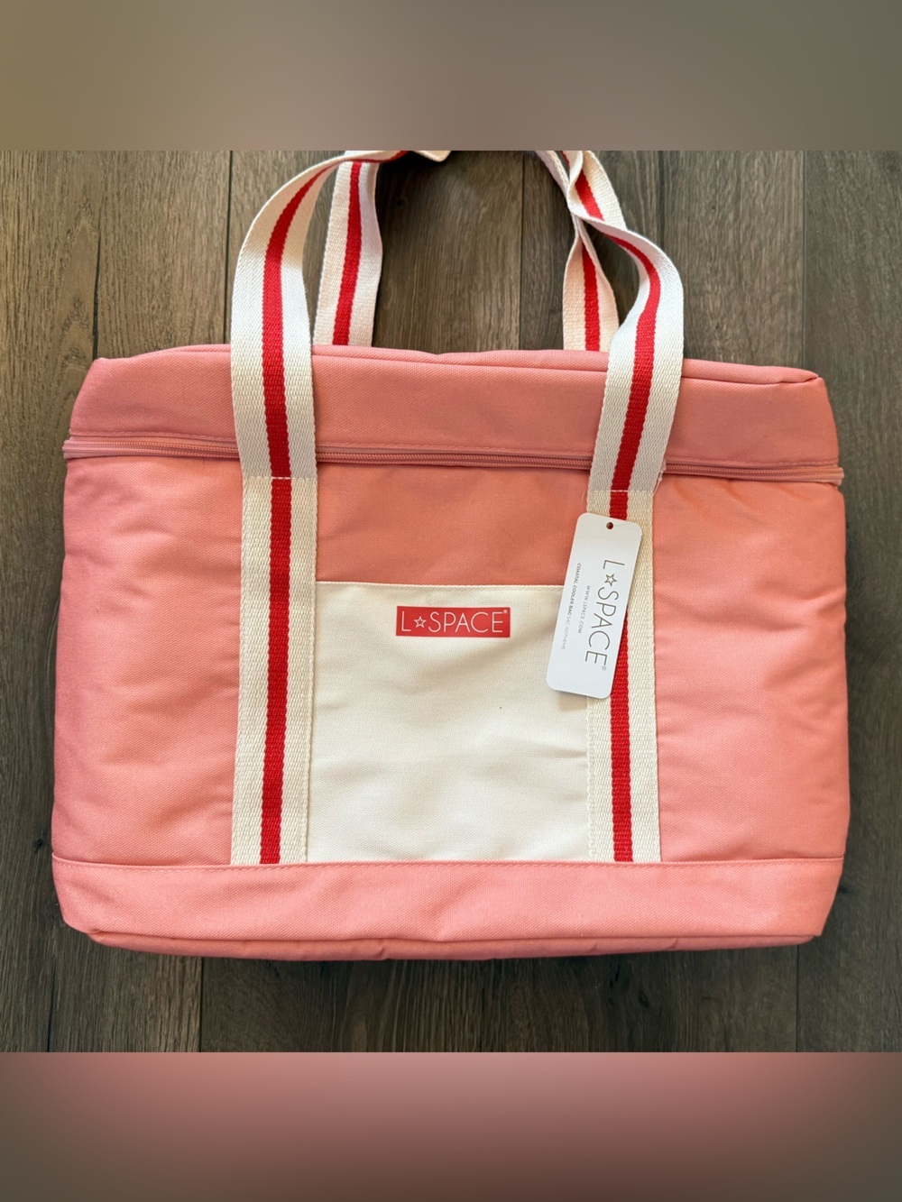 L*Space Coastal Cooler Bag NWT Beach Tote Insulated Summer Pool Travel Bag